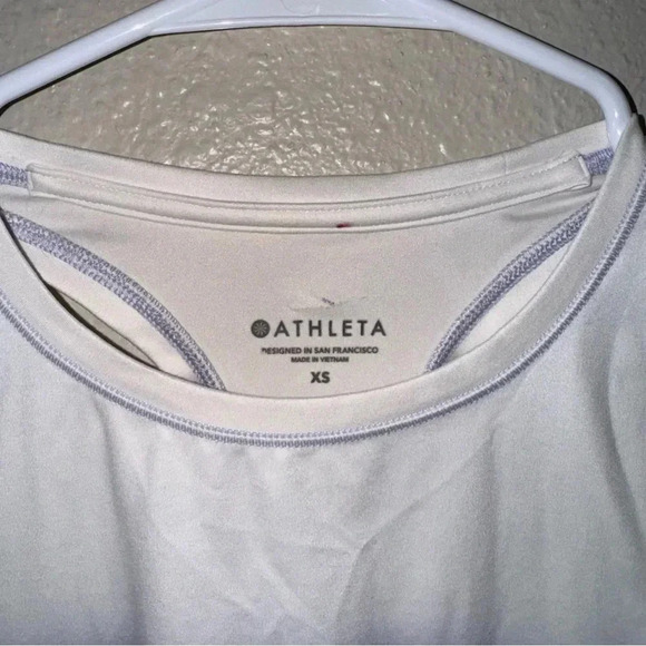 Athleta Colorful Shanti Racerback Printed Crop Top Womens XS - Picture 4 of 6